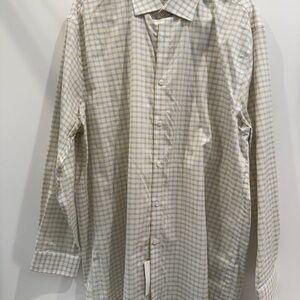 Michael Kors Yellow and Blue Checkered Shirt